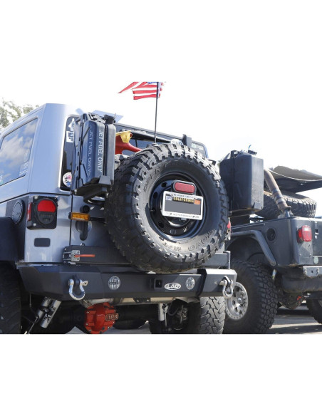 Soporte de Placa de Matrícula iJDMTOY LED Jeep 2007-2017 Soporte de Placa de Matrícula iJDMTOY LED Jeep 2007-2017