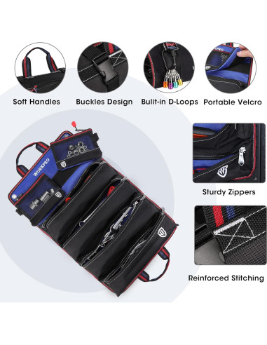 Bolsa de Herramientas WORKPRO 6 Bolsillos Organizador
