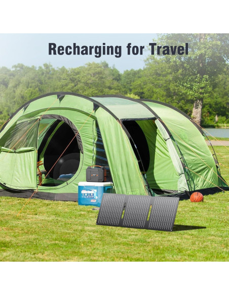 Cargador Solar Plegable 30W ZeroKor USB C/DC para Camping Cargador Solar Plegable 30W ZeroKor USB C/DC para Camping