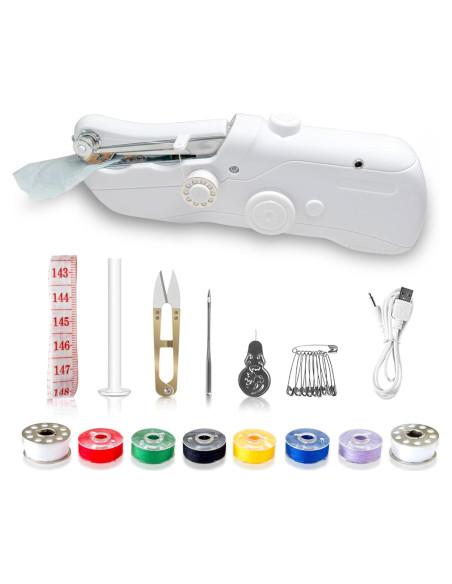 Máquina de Coser de Mano Portátil Zhangxinqi 295g DIY Máquina de Coser de Mano Portátil Zhangxinqi 295g DIY