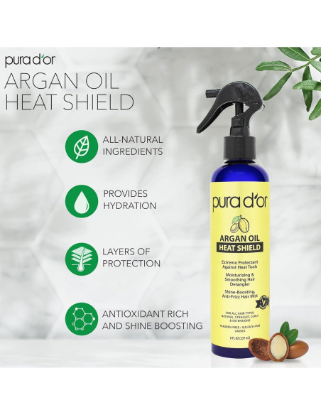 Spray Protector Térmico PURA D'OR Aceite de Argán 240ml Spray Protector Térmico PURA D'OR Aceite de Argán 240ml