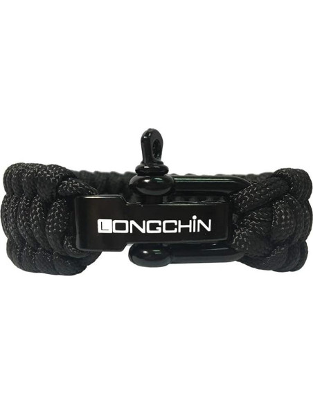Pulsera de Supervivencia Paracord 2-Pack Negro y Camuflaje Pulsera de Supervivencia Paracord 2-Pack Negro y Camuflaje