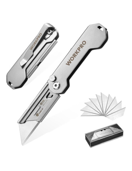 Cuchillas de Corte WORKPRO 3 Piezas + 10 Cuchillas Cuchillas de Corte WORKPRO 3 Piezas + 10 Cuchillas