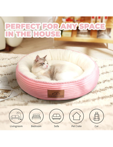 Cama Lavable para Gatos Zerbuger 50,8 cm Rosa Antideslizante