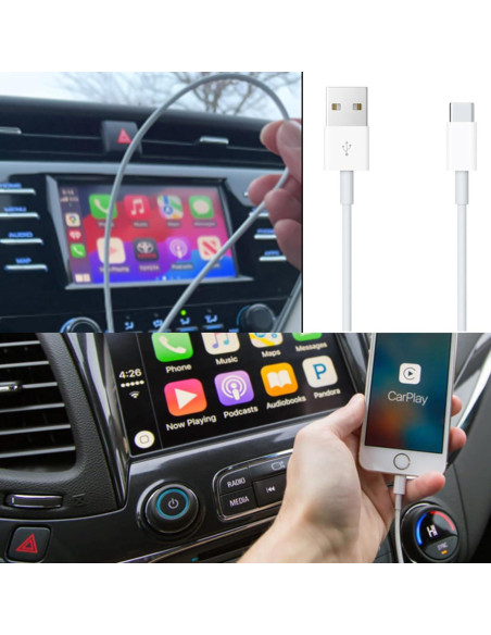 Cable USB A a C 3,05m QCCAC para iPhone y iPad Blanco Cable USB A a C 3,05m QCCAC para iPhone y iPad Blanco