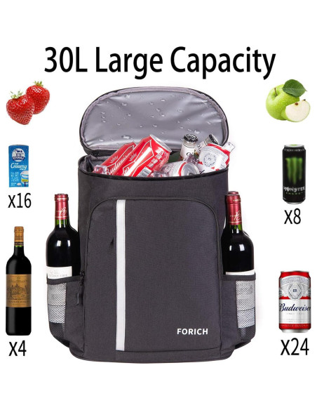 Mochila Cooler FORICH Aislada Impermeable 30 Litros
