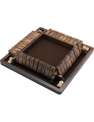 Juego de Dados Shut The Box Juegoal para 4 Jugadores