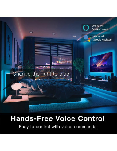Luces LED WiFi DAYBETTER 30,48m Control por App y Voz