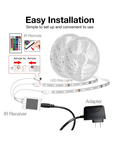 Luces LED WiFi DAYBETTER 30,48m Control por App y Voz