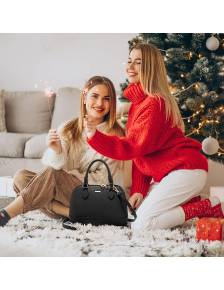 Bolso Cruzado LOVEVOOK Negro Doble Cierre 24x11x18 cm Bolso Cruzado LOVEVOOK Negro Doble Cierre 24x11x18 cm