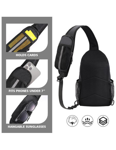 Bolsa Sling Javolto Bandolera Hombre 38x17x8.8cm Camo