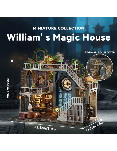 Casa de Muñecas Flever DIY Mágica William con Muebles