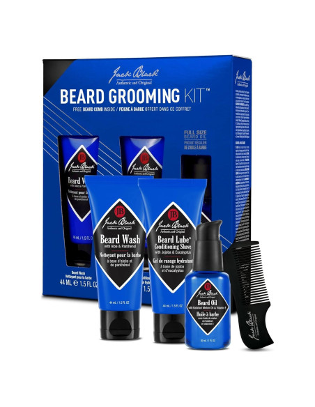 Kit de Cuidado de Barba Jack Black Set 4 Piezas Kit de Cuidado de Barba Jack Black Set 4 Piezas