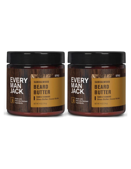 Mantequilla para Barba Every Man Jack - Sándalo - 113 g Mantequilla para Barba Every Man Jack - Sándalo - 113 g
