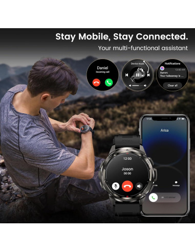 Reloj Inteligente AMAZTIM T3 Ultra GPS Acero 50M Resistente