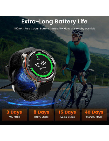 Reloj Inteligente AMAZTIM T3 Ultra GPS Acero 50M Resistente Reloj Inteligente AMAZTIM T3 Ultra GPS Acero 50M Resistente