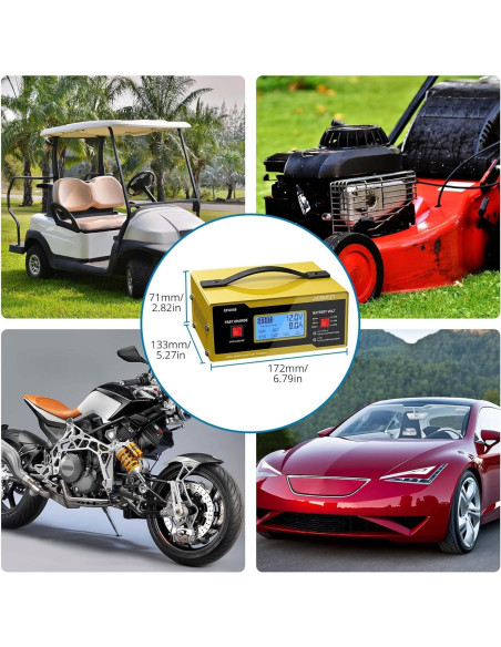 Cargador de Batería Automotriz AUTOUTLET AM551eu 6-24V 10A Cargador de Batería Automotriz AUTOUTLET AM551eu 6-24V 10A