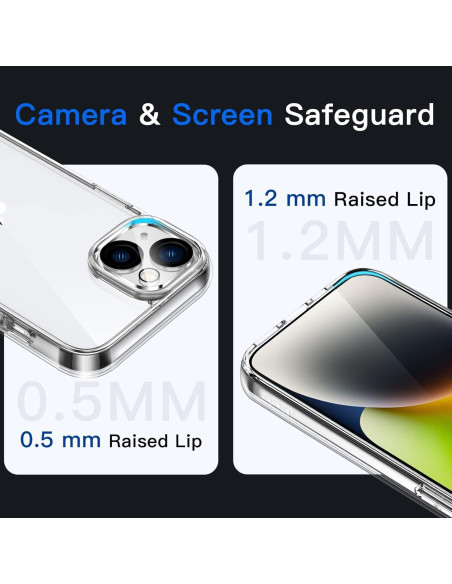 Funda JETech para iPhone 14 6.1" Transparente a Prueba de Golpes Funda JETech para iPhone 14 6.1" Transparente a Prueba de Golpes