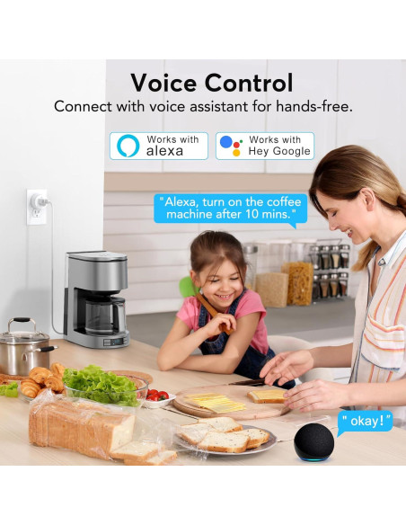Enchufe Inteligente EIGHTREE ET01 WiFi Control Remoto 2 Pzs Enchufe Inteligente EIGHTREE ET01 WiFi Control Remoto 2 Pzs
