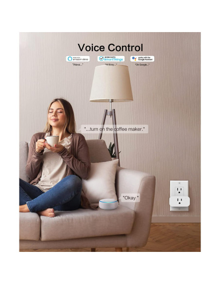 Enchufes Inteligentes TREATLIFE Paquete de 4 WiFi 1800W