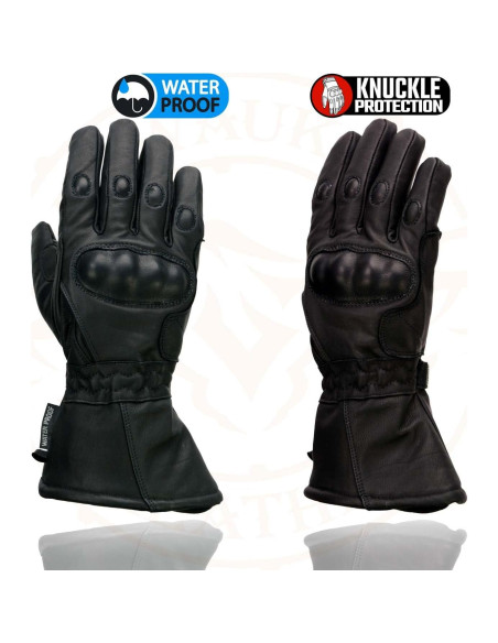 Guantes de cuero impermeables Milwaukee Leather SH815 para hombre Guantes de cuero impermeables Milwaukee Leather SH815 para hombre