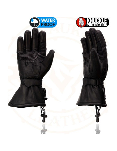 Guantes de cuero impermeables Milwaukee Leather SH815 para hombre