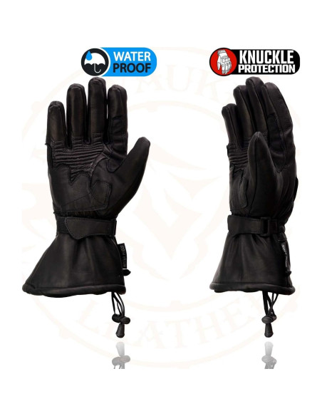 Guantes de cuero impermeables Milwaukee Leather SH815 para hombre Guantes de cuero impermeables Milwaukee Leather SH815 para hombre
