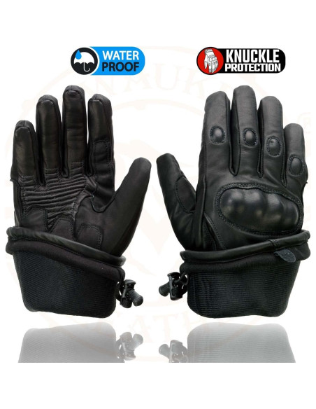 Guantes de cuero impermeables Milwaukee Leather SH815 para hombre Guantes de cuero impermeables Milwaukee Leather SH815 para hombre
