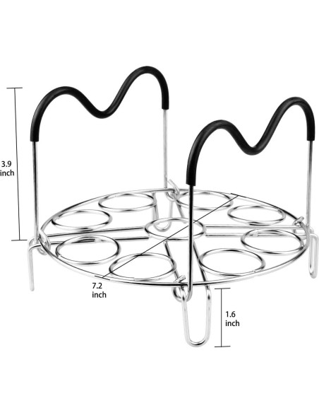 Soporte para Huevos Sugaroom Acero Inoxidable 6.8L Soporte para Huevos Sugaroom Acero Inoxidable 6.8L