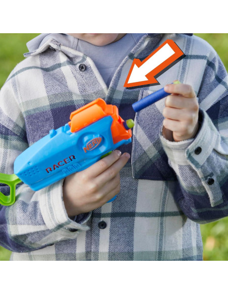 Nerf Elite Racer Blaster 2 Pack + 8 Dardos + 6 Años Nerf Elite Racer Blaster 2 Pack + 8 Dardos + 6 Años
