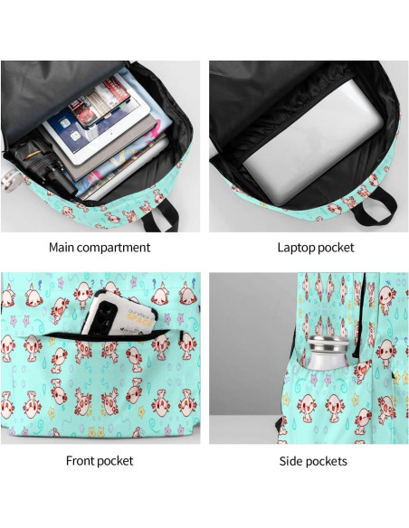 Mochila Kawaii YISHOW Verde 42.93x27.94x16 cm Acolchada Mochila Kawaii YISHOW Verde 42.93x27.94x16 cm Acolchada