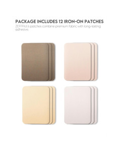 Parches de Tela ZEFFFKA 12 Piezas 100% Algodón 7.5x10.5 cm 2