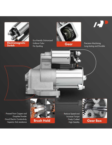 Motor de Arranque A-Premium 12V 1.4KW V6 3.0L Ford/Mazda