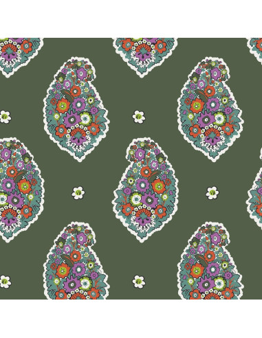 Mochila Vera Bradley Ripstop Kew Gardens Verde 40.6x27.9 cm