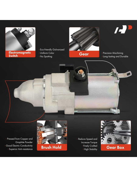 Motor de arranque A-Premium Acura RDX 2007-2012 1.6KW Motor de arranque A-Premium Acura RDX 2007-2012 1.6KW