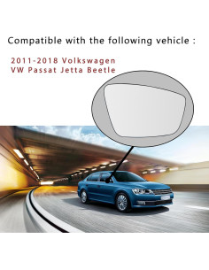 Vidrio Espejo Lateral Derecho Volkswagen Passat Jetta 2011-2018 2