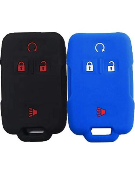 Funda de Llave Silicona KOSMIQ 2 Pcs Negro y Azul Funda de Llave Silicona KOSMIQ 2 Pcs Negro y Azul