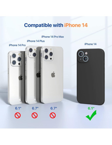 Funda para iPhone 14 Miracase con protector de pantalla