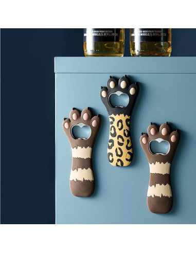 Abrebotellas SYIPO en forma de gato gris de metal