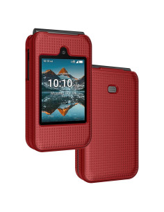 Funda Plegable Nakedcellphone para Iris Easy Flip - Rojo