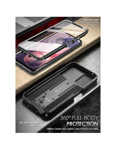 Funda Poetic Revolution para Moto G Power 2024 con soporte