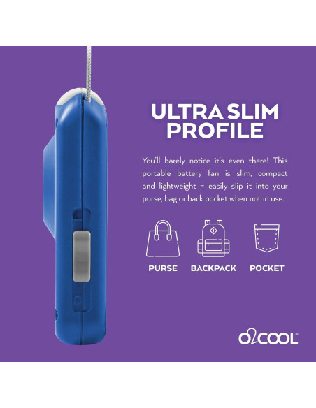 Ventilador de Collar O2COOL FN02001 Azul - Paquete de 2 Ventilador de Collar O2COOL FN02001 Azul - Paquete de 2