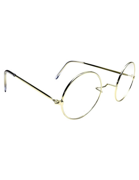 Gafas de Santa Claus Oro Kangaroo - Lentes Claros Redondos Gafas de Santa Claus Oro Kangaroo - Lentes Claros Redondos