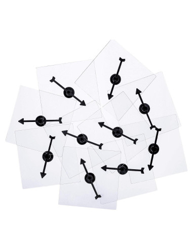 Paquete de 10 Spinners Transparentes Gejoy para Aula