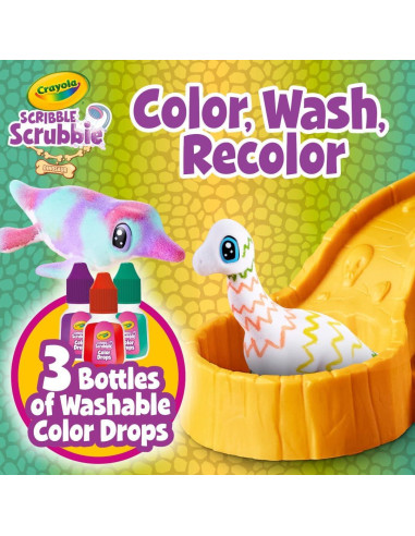 Crayola Scribble Scrubbie Dinosaurios Deslizadero 4 Figuras