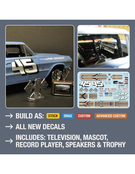 Kit de Modelo AMT 1963 Chevy Impala SS 1/25 Verde Kit de Modelo AMT 1963 Chevy Impala SS 1/25 Verde