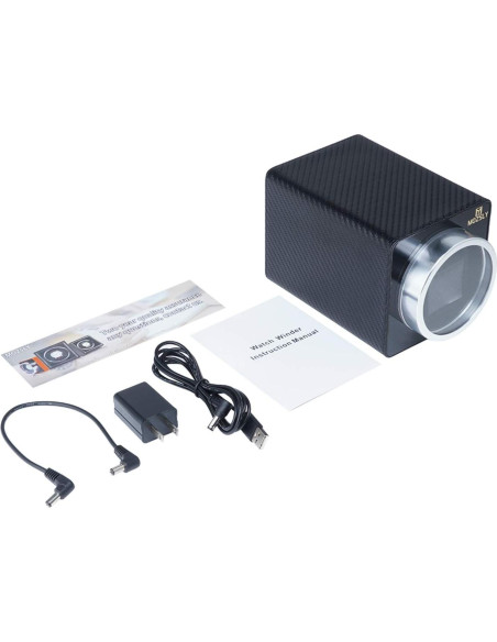 Reloj Winder MOZSLY Individual Cuero Motor Silencioso Reloj Winder MOZSLY Individual Cuero Motor Silencioso