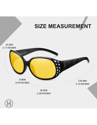 Gafas de sol polarizadas HAOLOTA para mujeres UV400