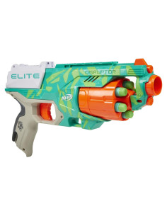 Lanzador Nerf Elite Disruptor Verde 6 Dardos Rápido 8+
