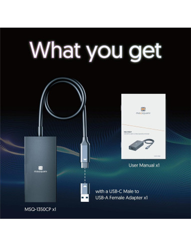 Dongle Captura HDMI a USB-C 4K60 MAXSQUARE MSQ-1300CP